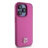 DKNY DKHMP15LPSHRPSP iPhone 15 Pro6.1 różowy/pink hardcase Leather Monogram Pattern Metal Logo MagSafe